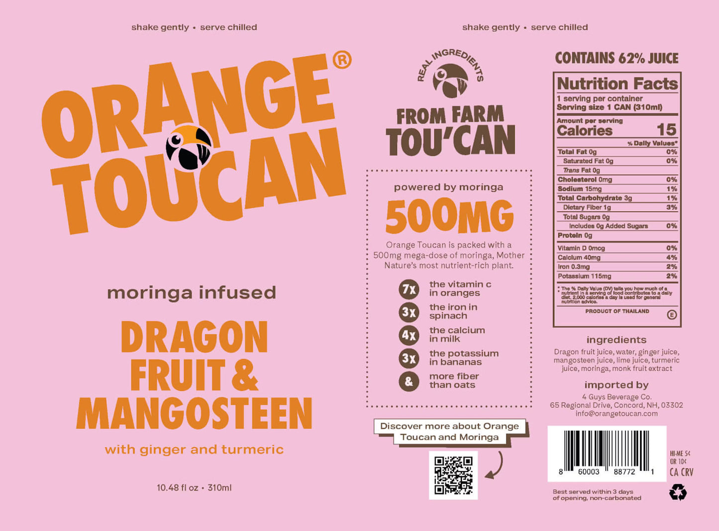 DRAGON FRUIT & MANGOSTEEN (12 cans)